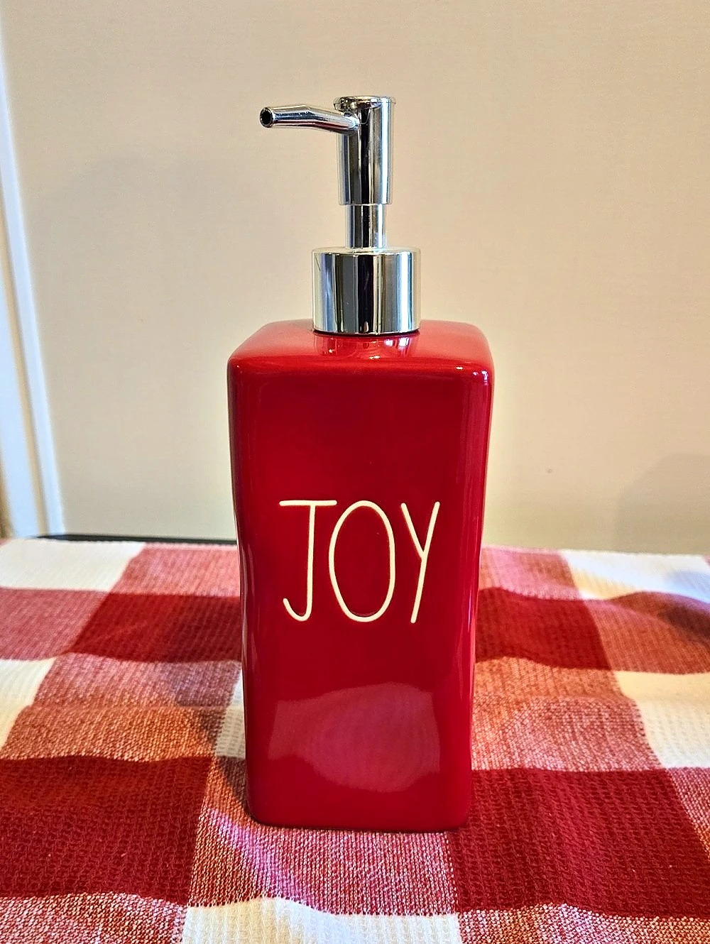 Rae Dunn Joy / Naughty or Nice / Believe Red Set